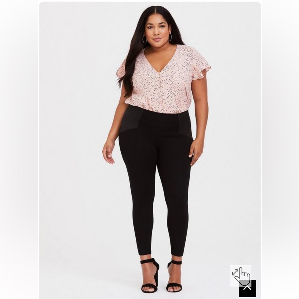 Torrid Georgette Button Front Blouse Size 1 1x 14… - image 2